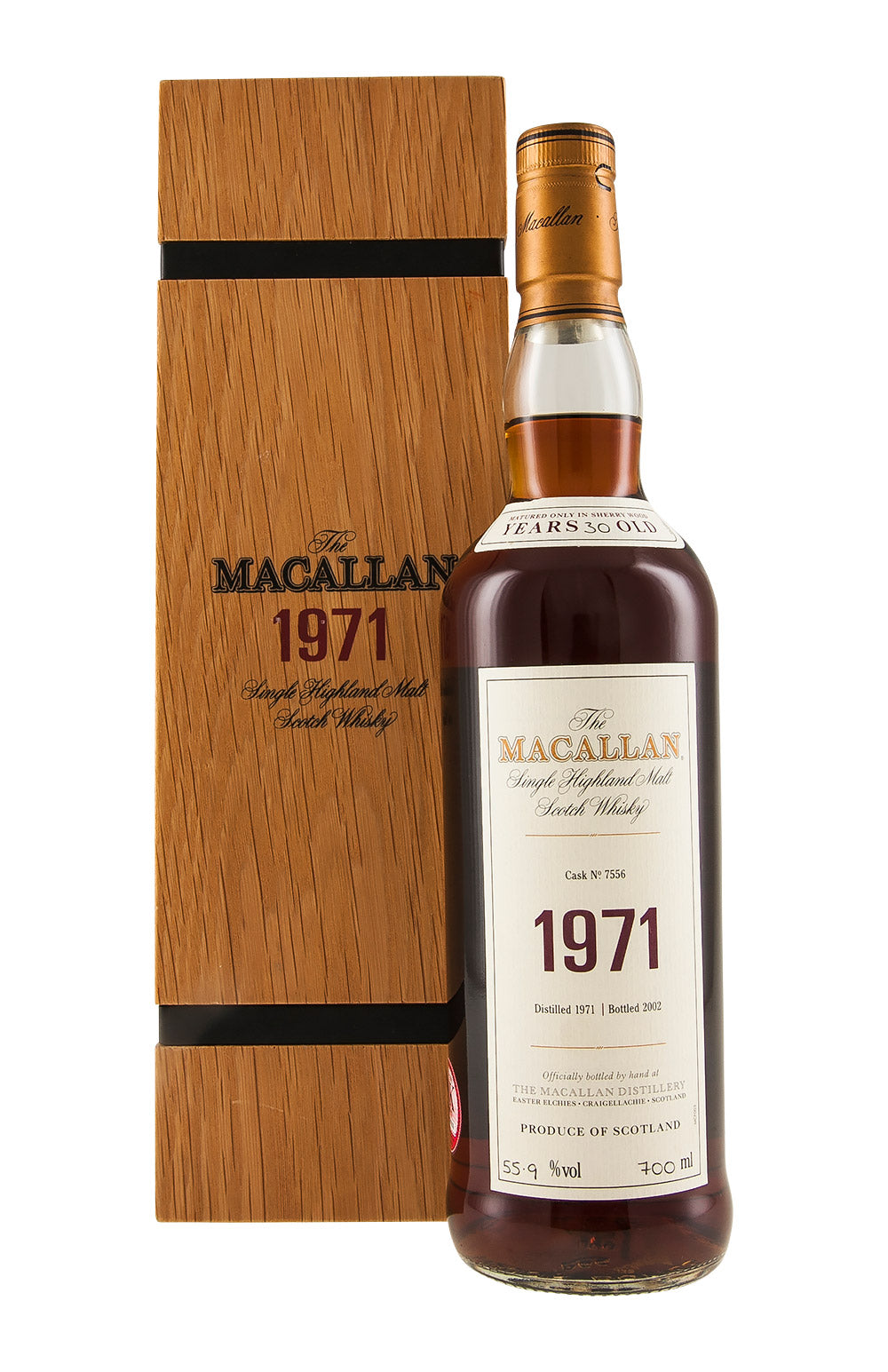 Macallan Fine and Rare 30 Year Old Cask 7556 1971