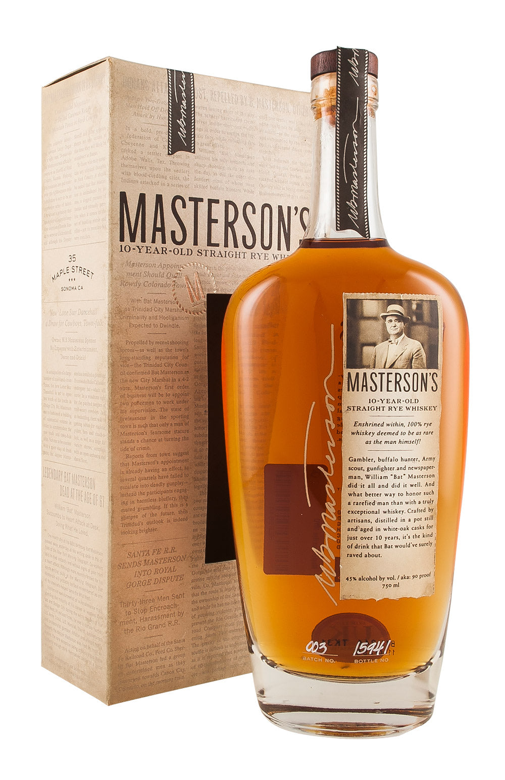 Mastersons Rye 10 Year Old