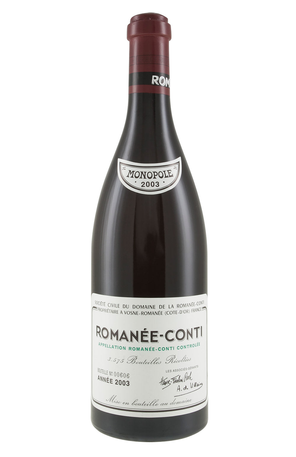 Romanee Conti DRC 2003