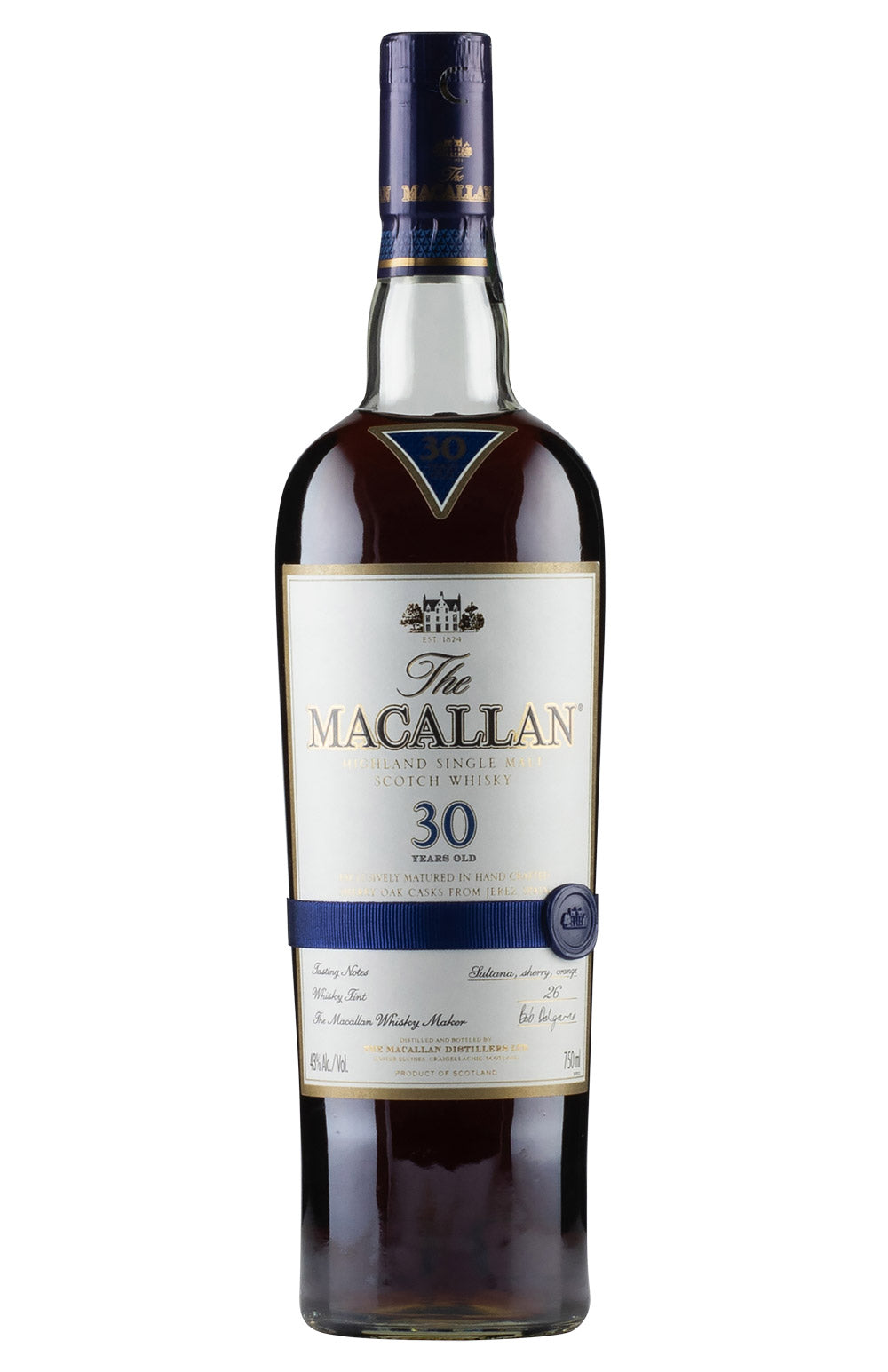 Macallan 30 Year Old Sherry Oak (Old Presentation)