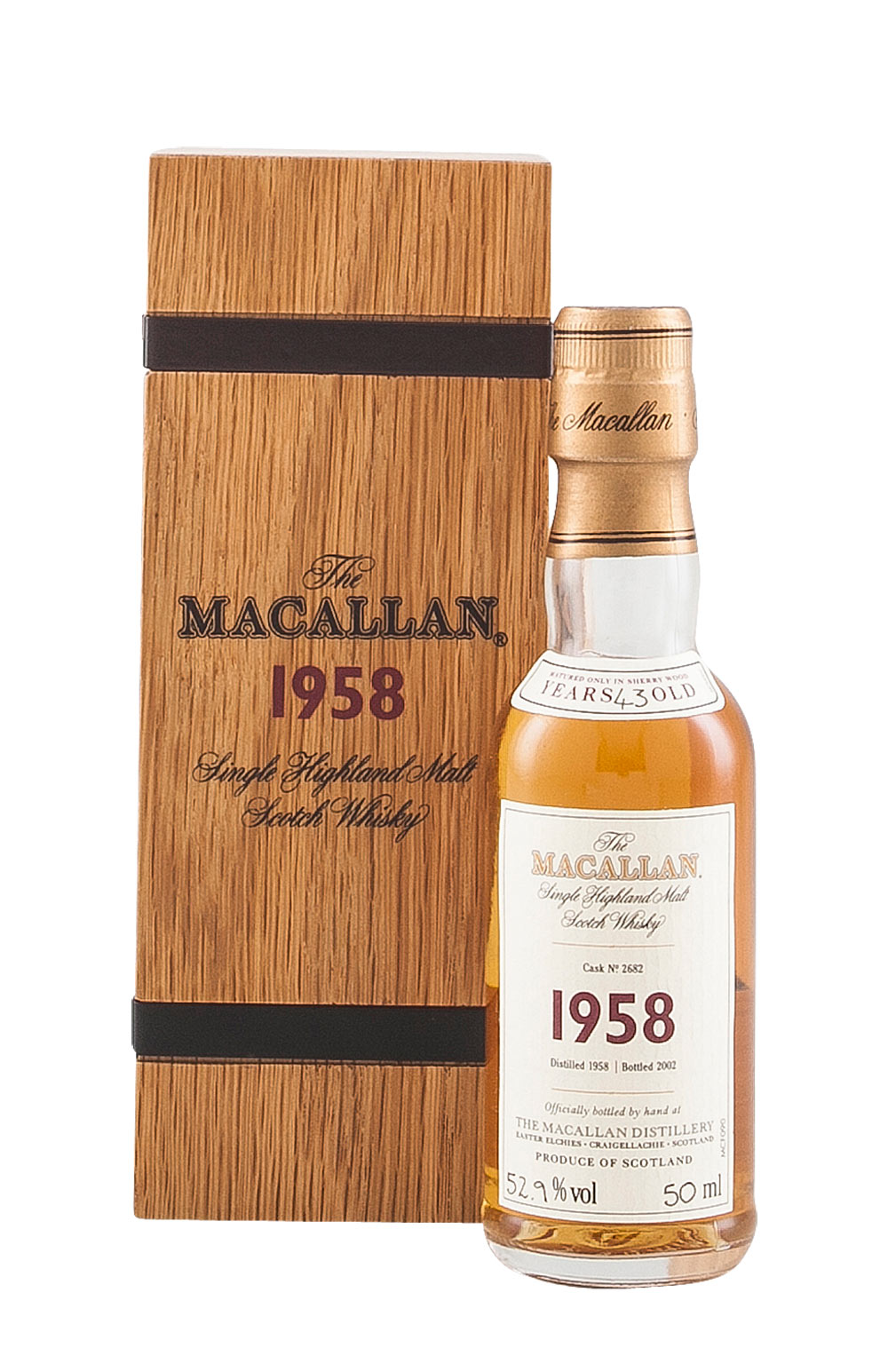 Macallan Fine and Rare Miniature 1958