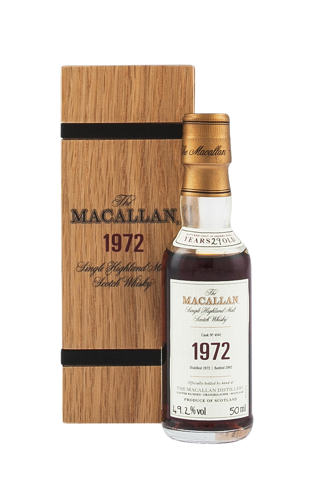 Macallan Cask 4041 Fine and Rare Miniature 1972