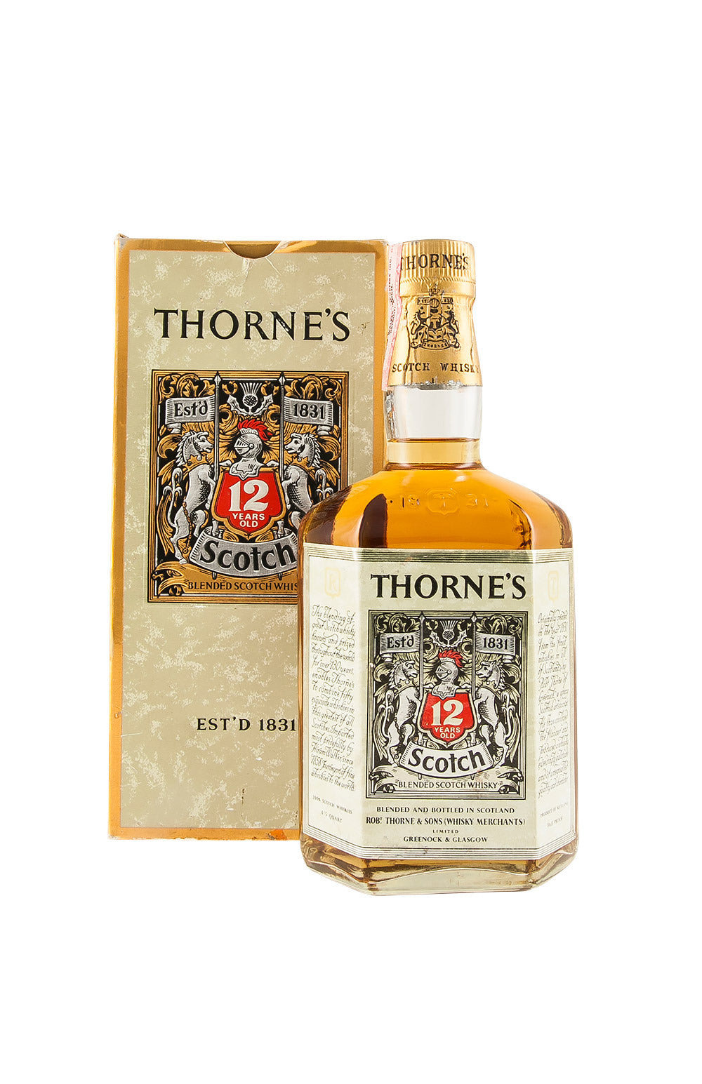 Thornes 12 Year Old Blended Scotch 1960`s