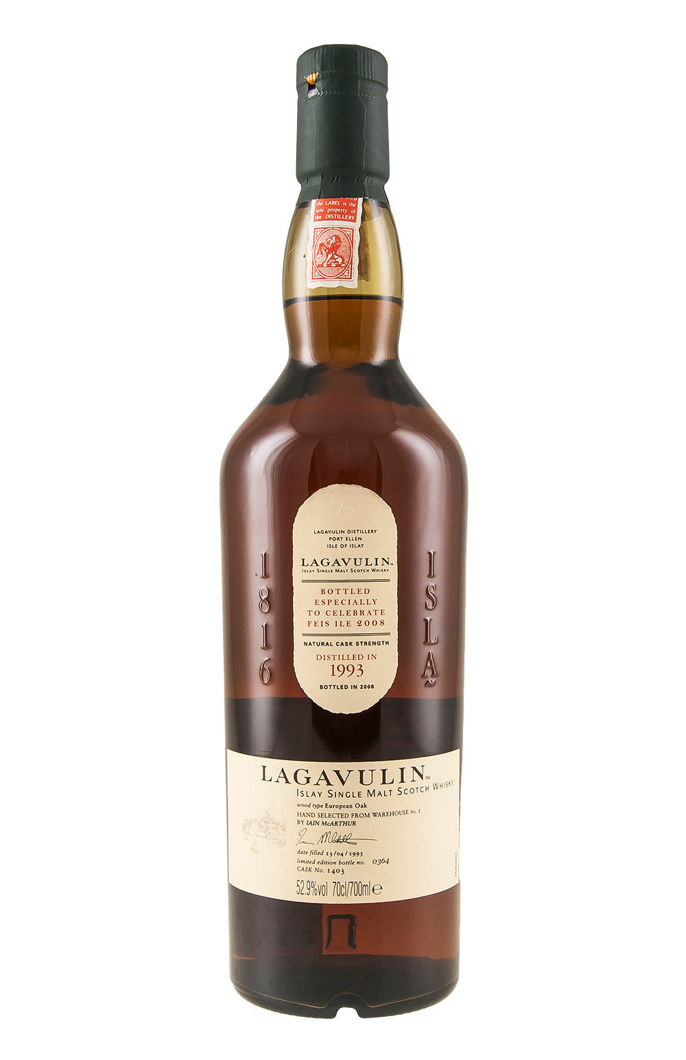 Lagavulin Single Cask #1403 Feis Ile (Bottled 2008) 1993