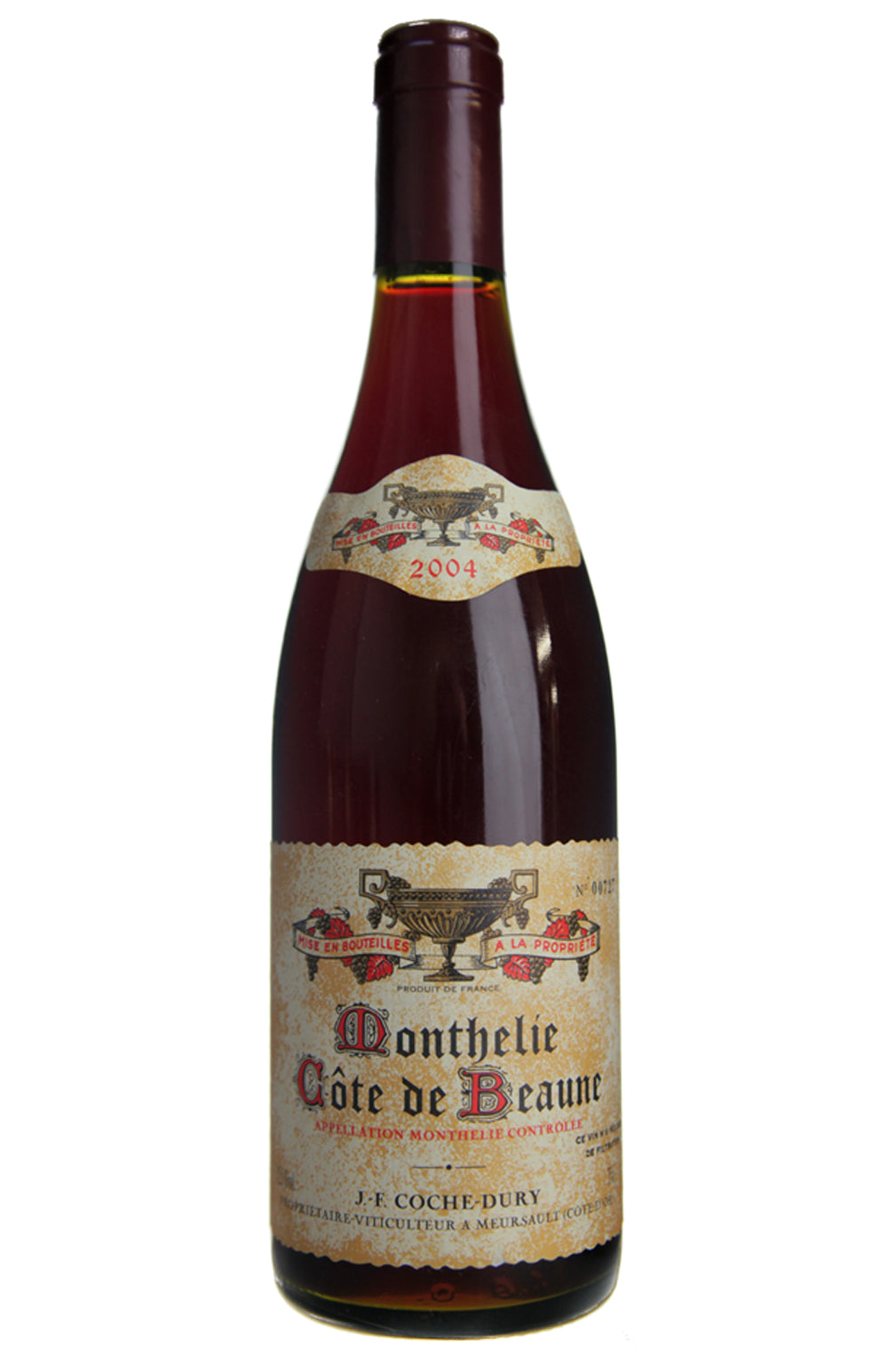 Monthelie Rouge Coche Dury 2004