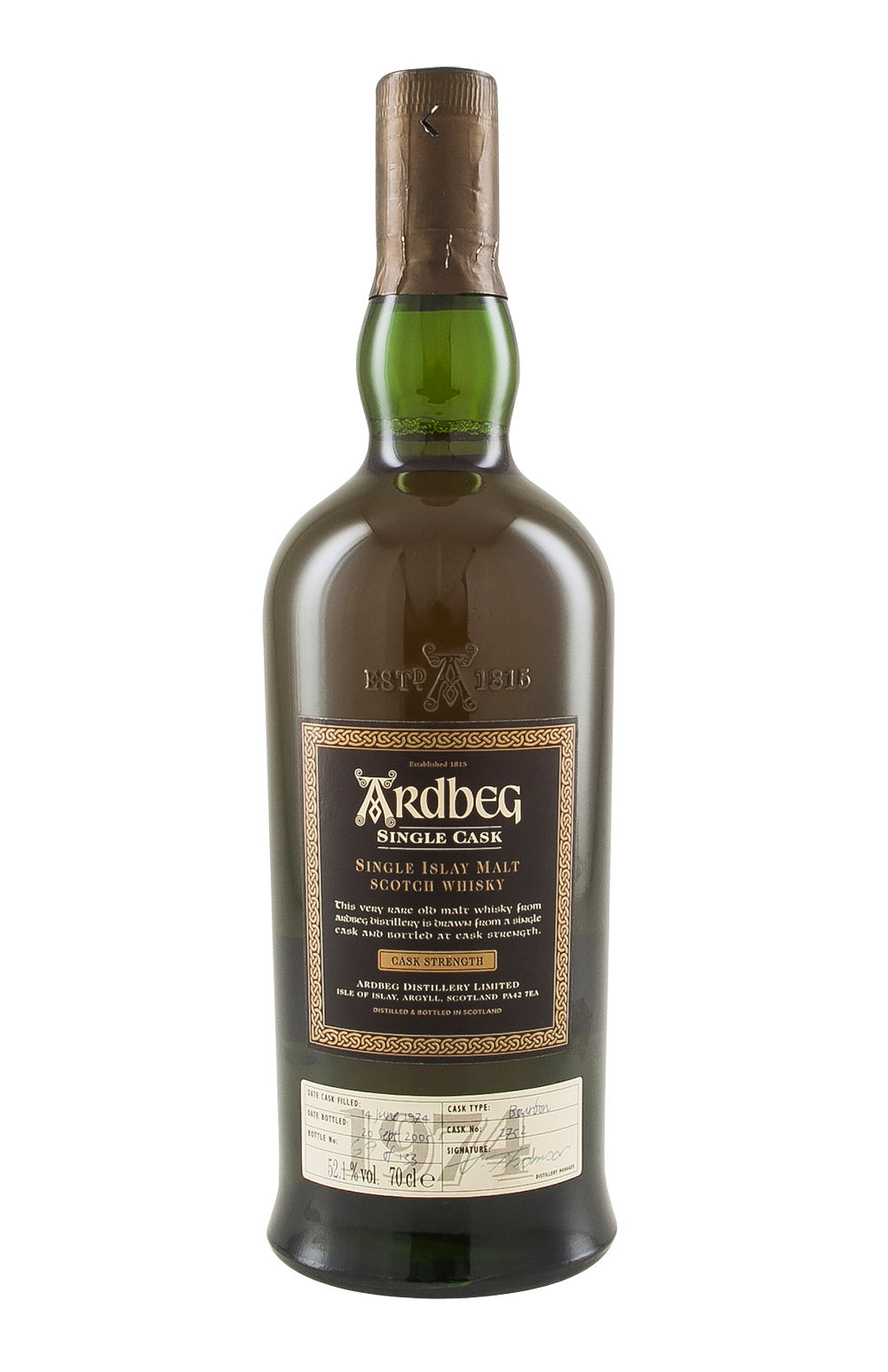 Ardbeg Single Cask 2752 For Oddbins 1974