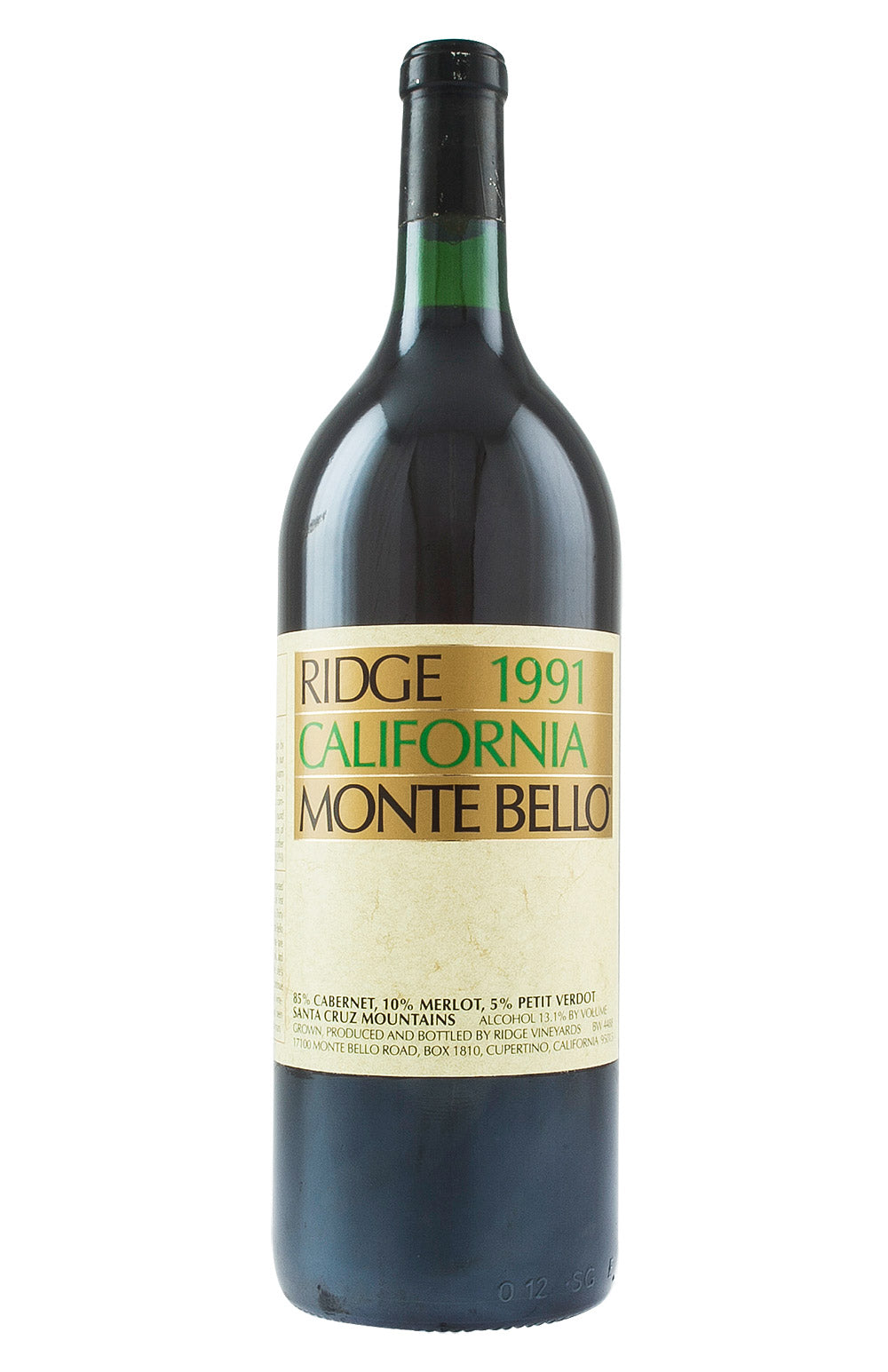 Ridge Monte Bello Cabernet Sauvignon Magnum 1991