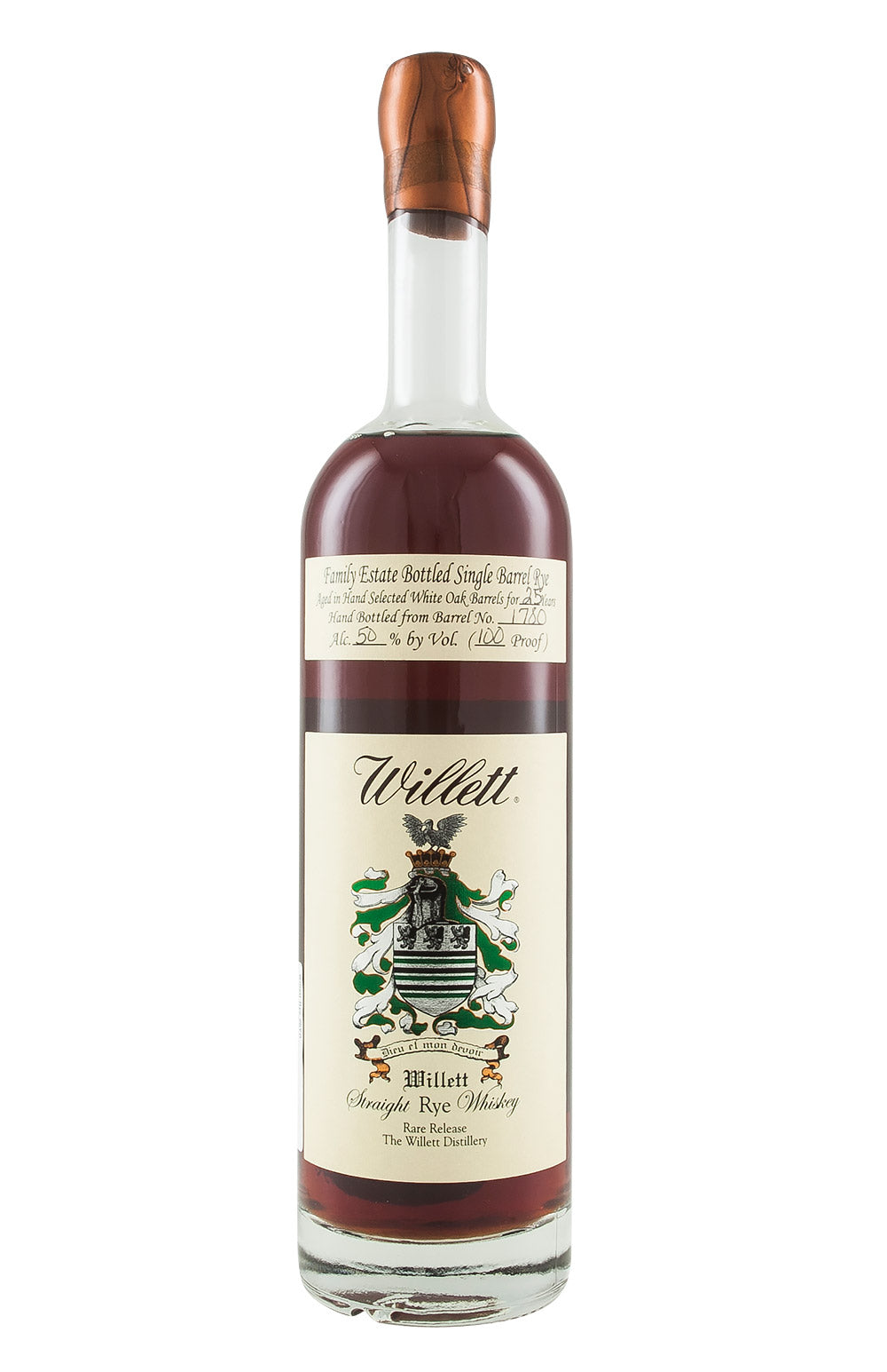 Willett 25 Year Old Rye Barrel 1780