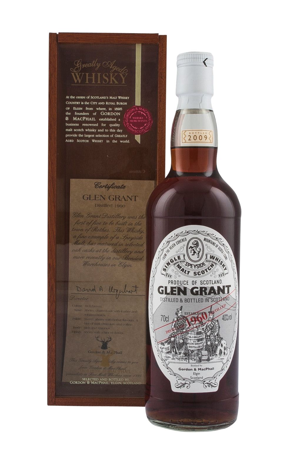 Glen Grant 48 Year Old Fresh Sherry Butt Gordon & MacPhail (Bottled 2009) 1960