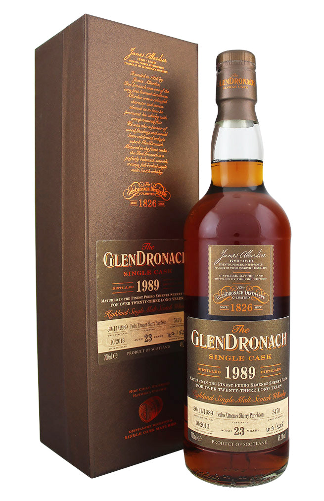 Glendronach 23 Year Old Cask 5470 Batch 9 1989