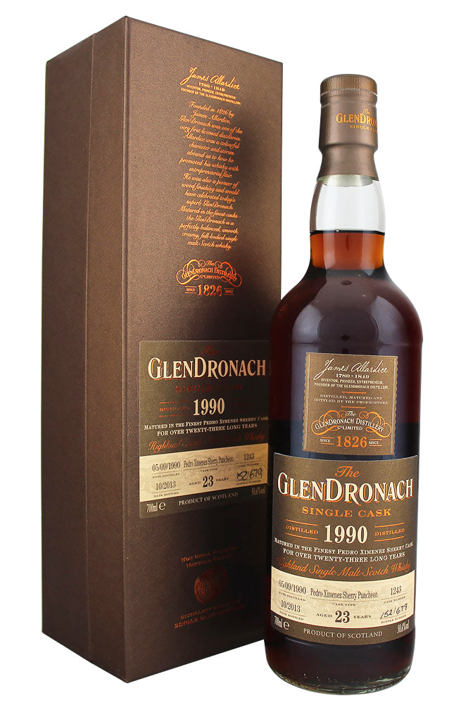 Glendronach 23 Year Old Cask 1243 Batch 9 1990