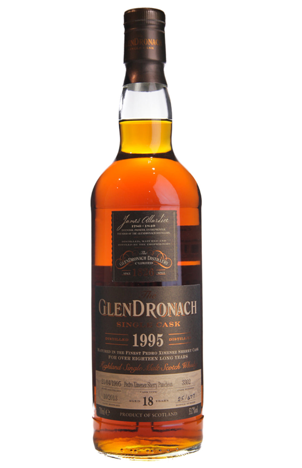 Glendronach 18 Year Old Cask 3302 Batch 9 1995