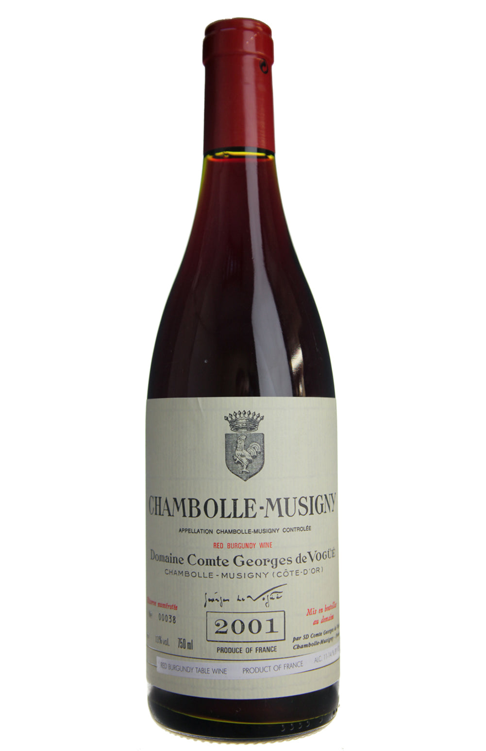 Chambolle Musigny de Vogue 2001