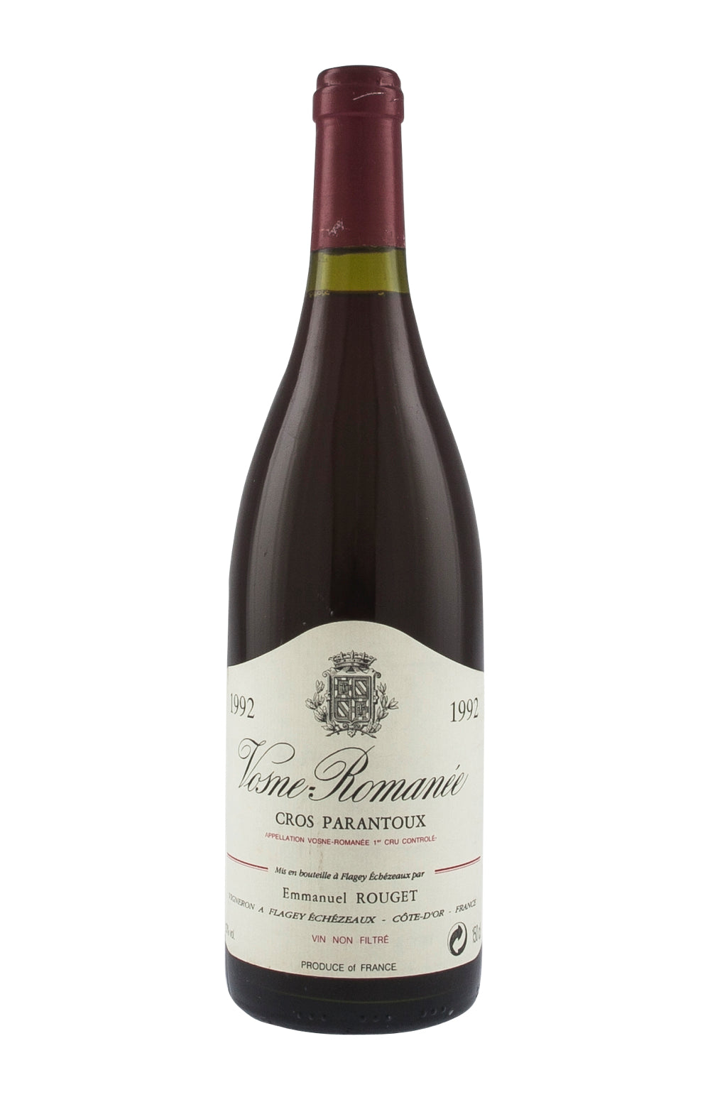 Vosne Romanee Cros Parantoux Emmanuel Rouget 1992