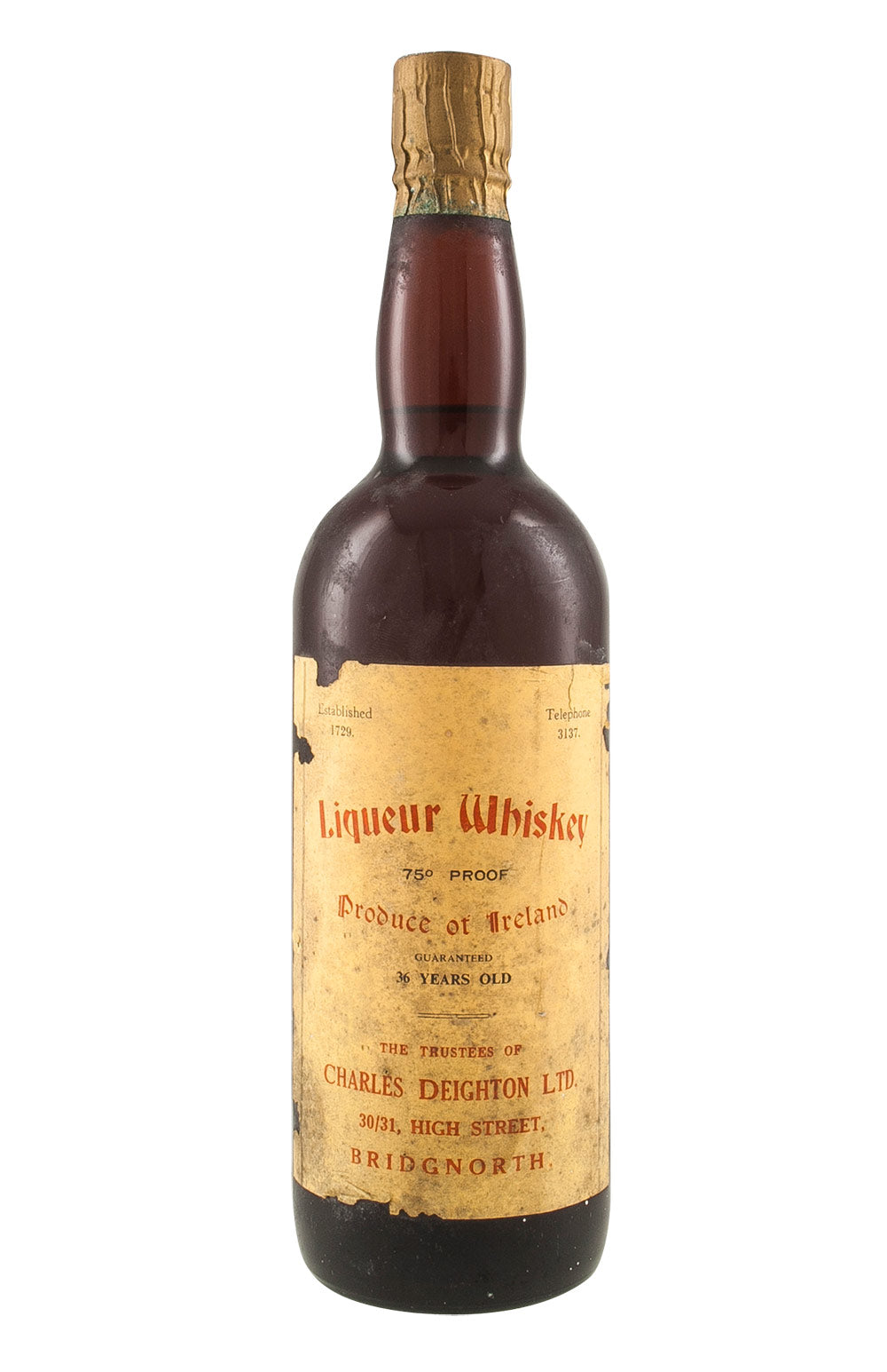 Charles Deighton 36 Year Old Irish Whiskey