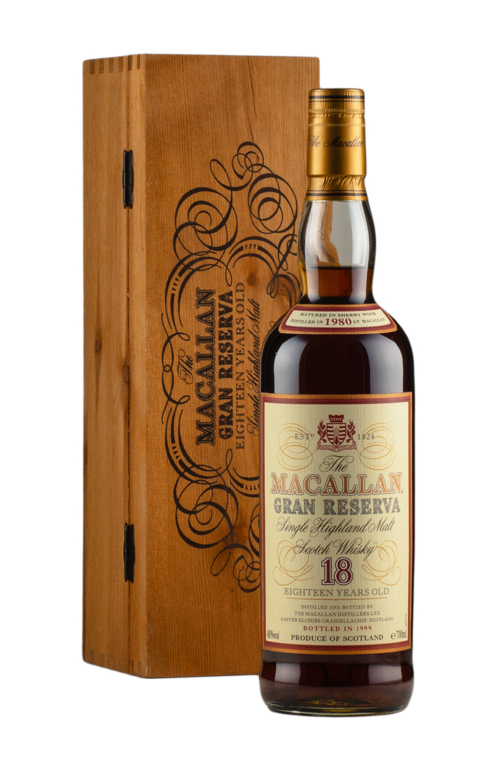 Macallan 18 Year Old Gran Reserva 1980