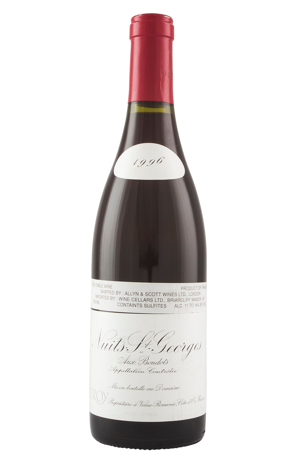 Nuits St Georges Les Boudots Domaine Leroy 1996