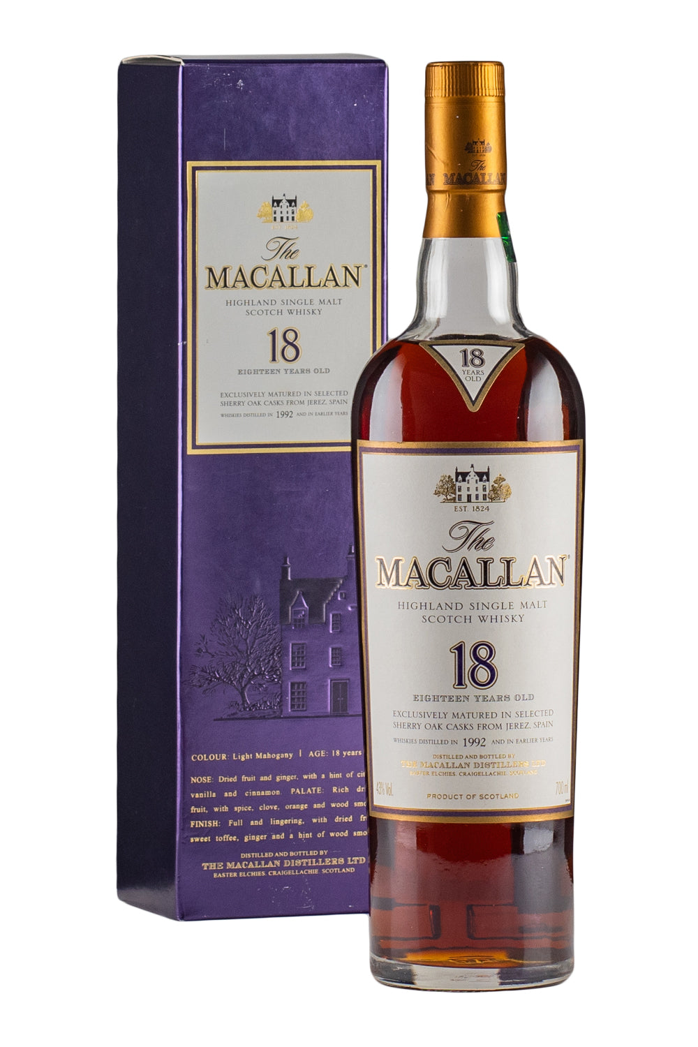 Macallan 18 Year Old Sherry Oak 1992