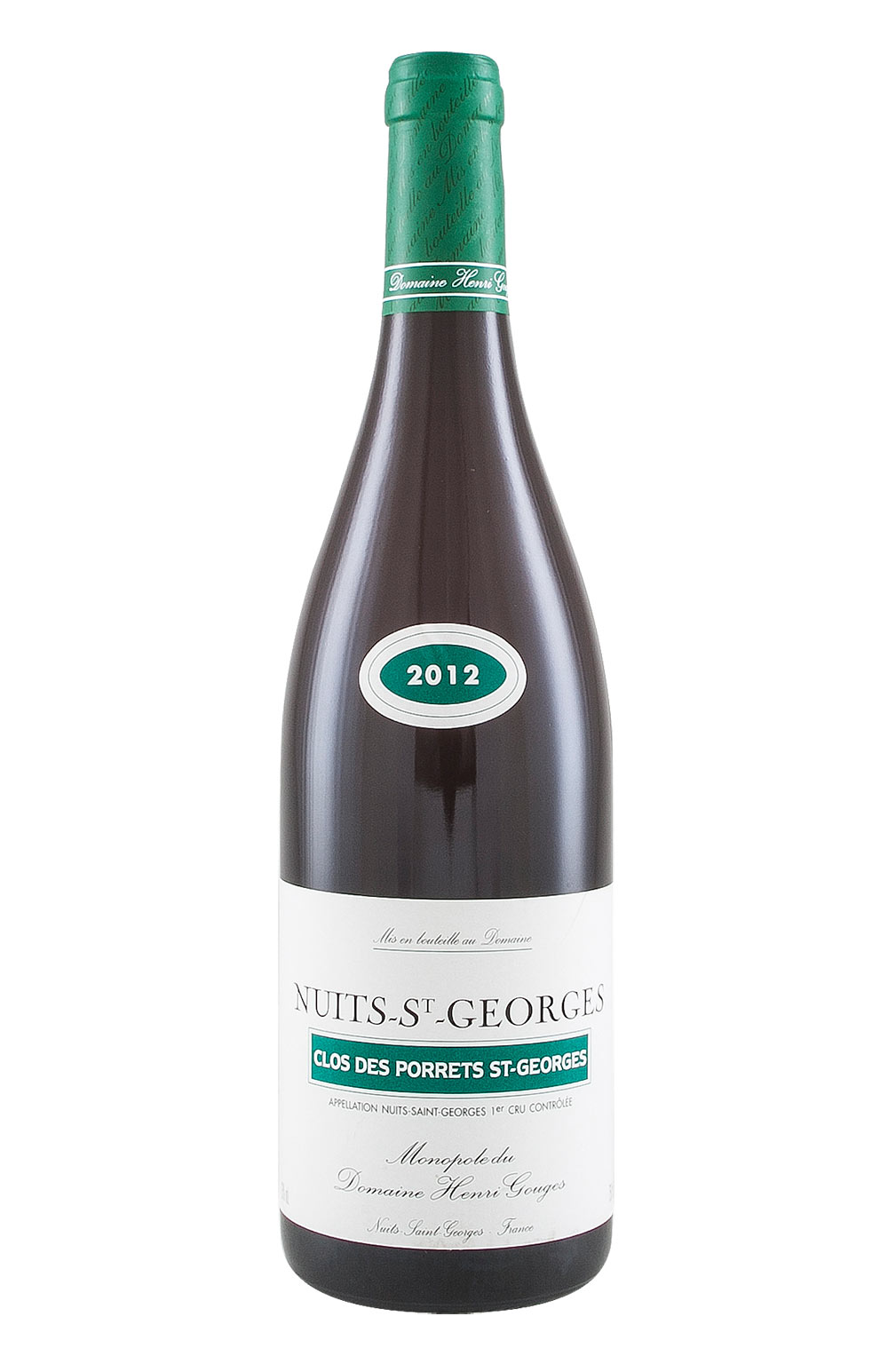 Nuits St Georges Clos des Porrets St Georges Henri Gouges 2012