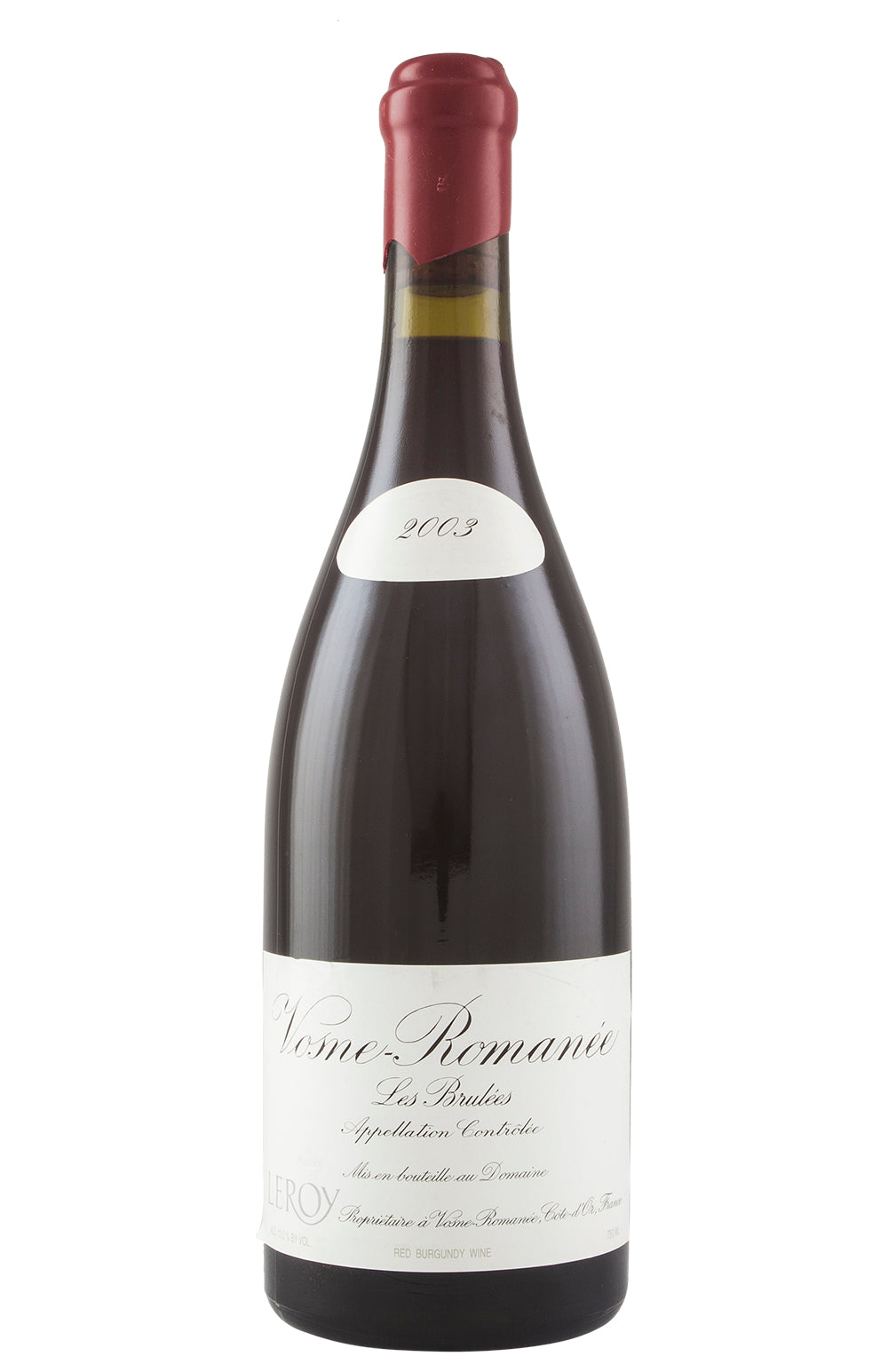 Vosne Romanee Les Brulees Domaine Leroy 2003