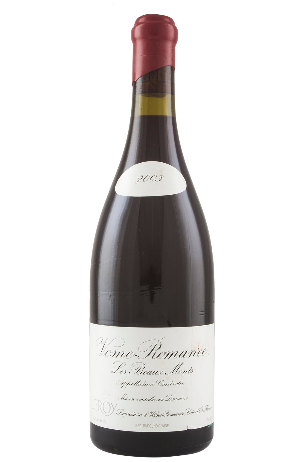 Vosne Romanee Les Beaux Monts Domaine Leroy 2003