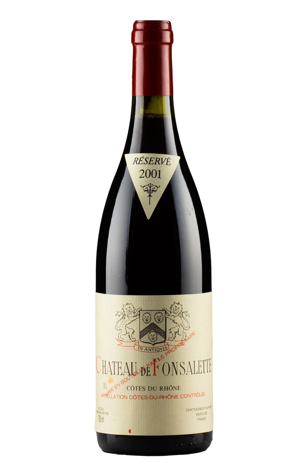 Cotes du Rhone Chateau de Fonsalette 2001