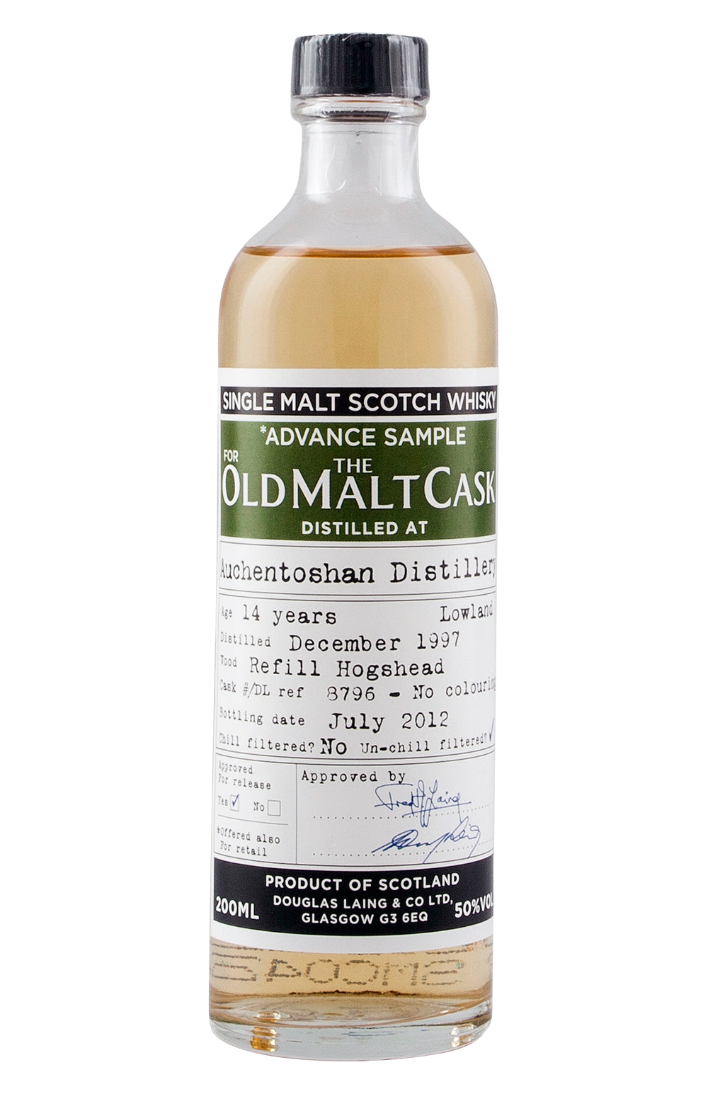 Auchentoshan 14 Year Old 20cl Old Malt Cask 1997