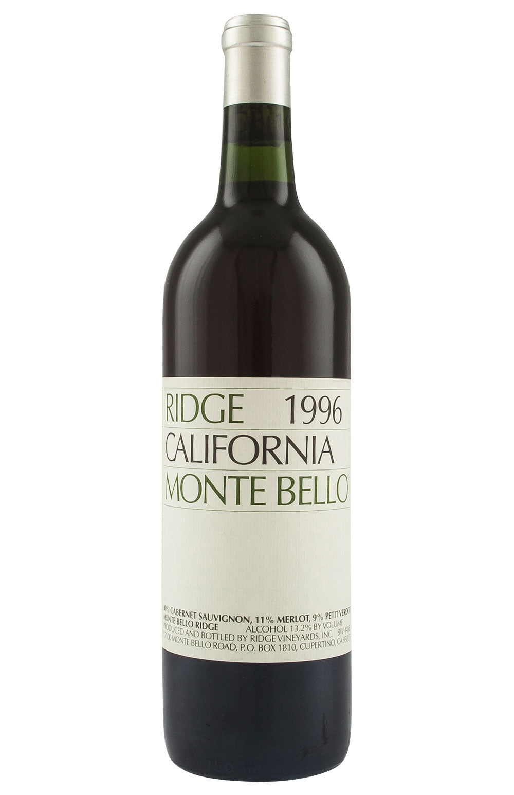 Ridge Monte Bello Cabernet Sauvignon 1996