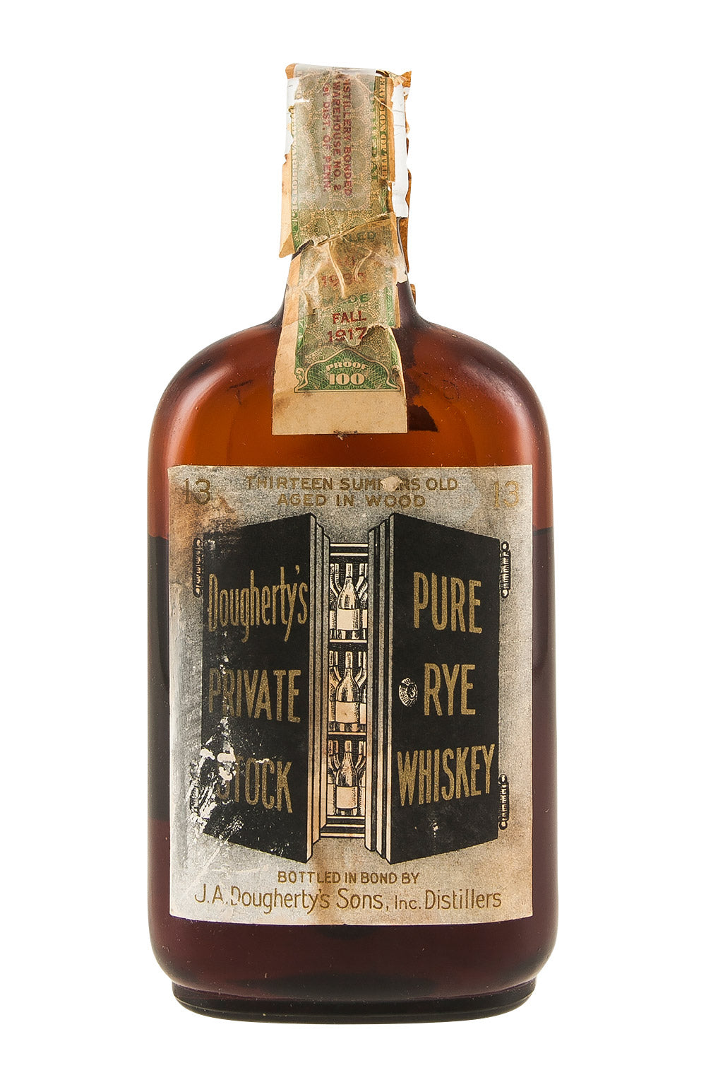 Doughertys Private Stock Pure Rye Whiskey (Bottled 1930) 1917