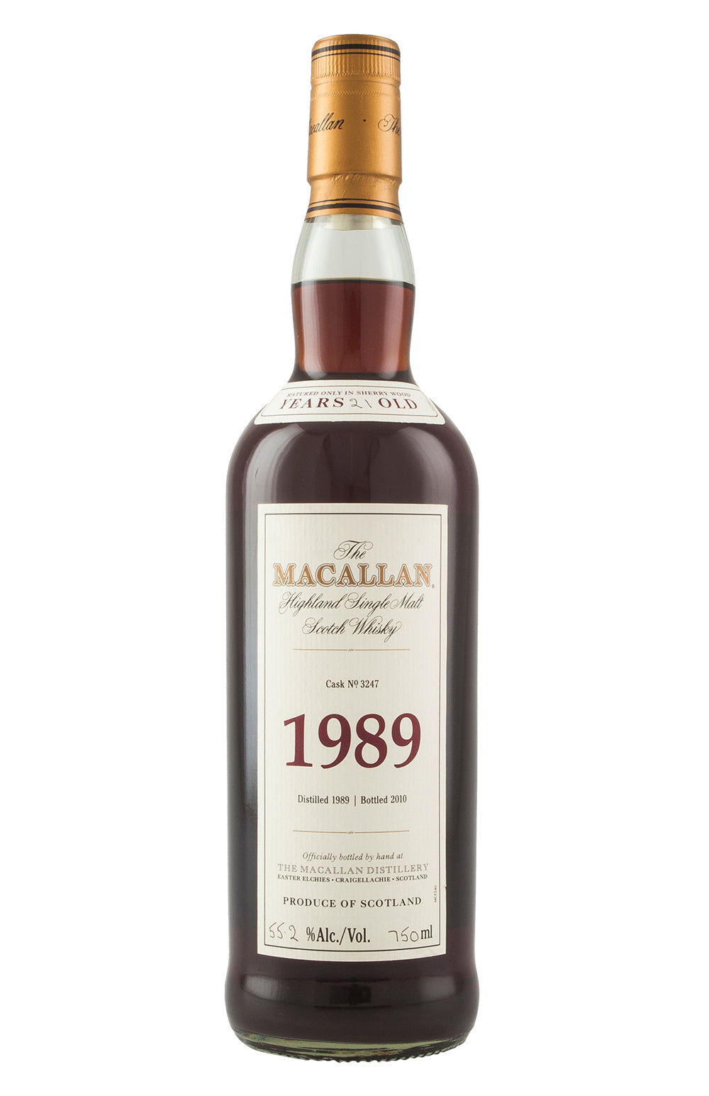 Macallan Fine and Rare 21 Year Old Cask 3247 1989