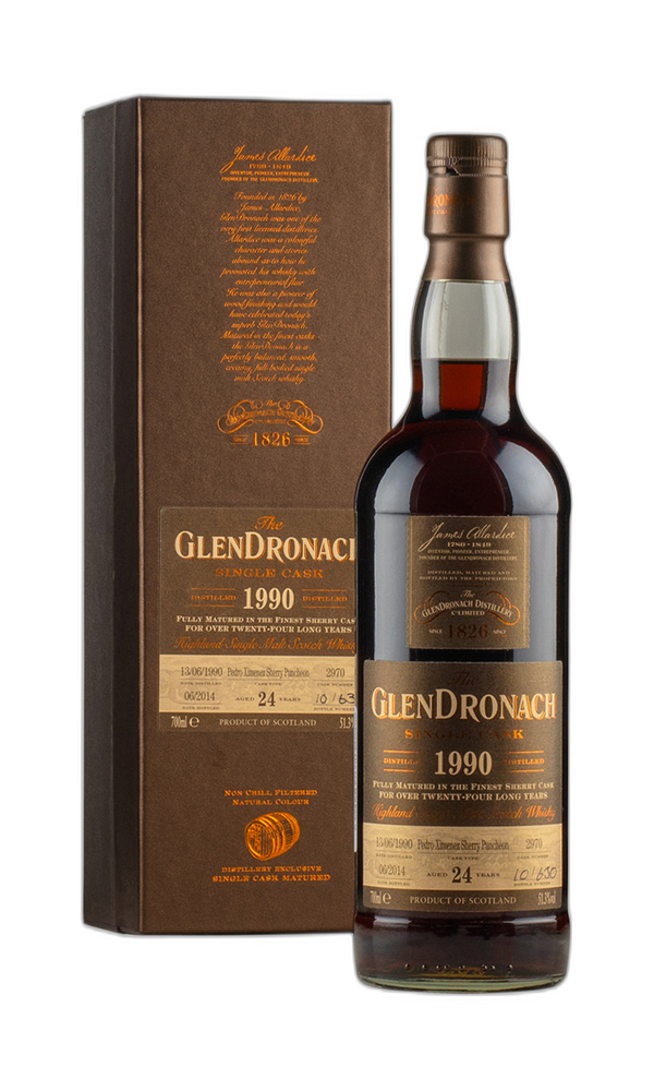 Glendronach 24 Year Old Cask 2970 Batch 10 1990