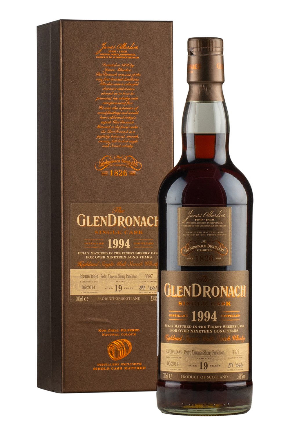 Glendronach 19 Year Old Cask 3397 Batch 10 1994