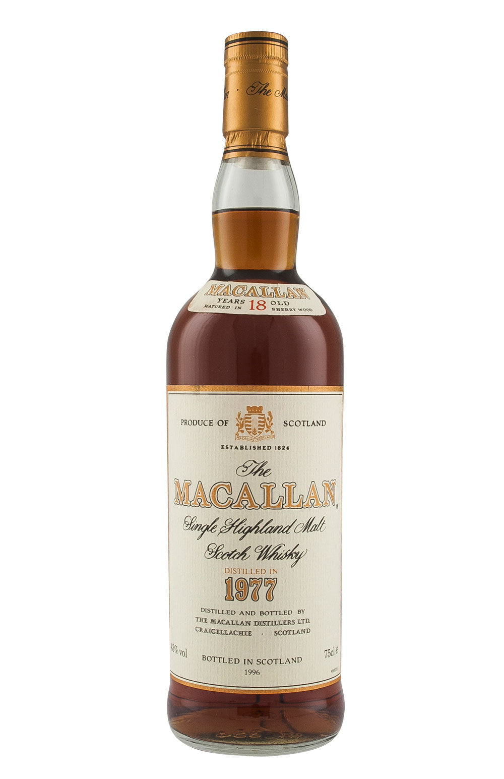 Macallan 18 Year Old Duty Free Edition 1977