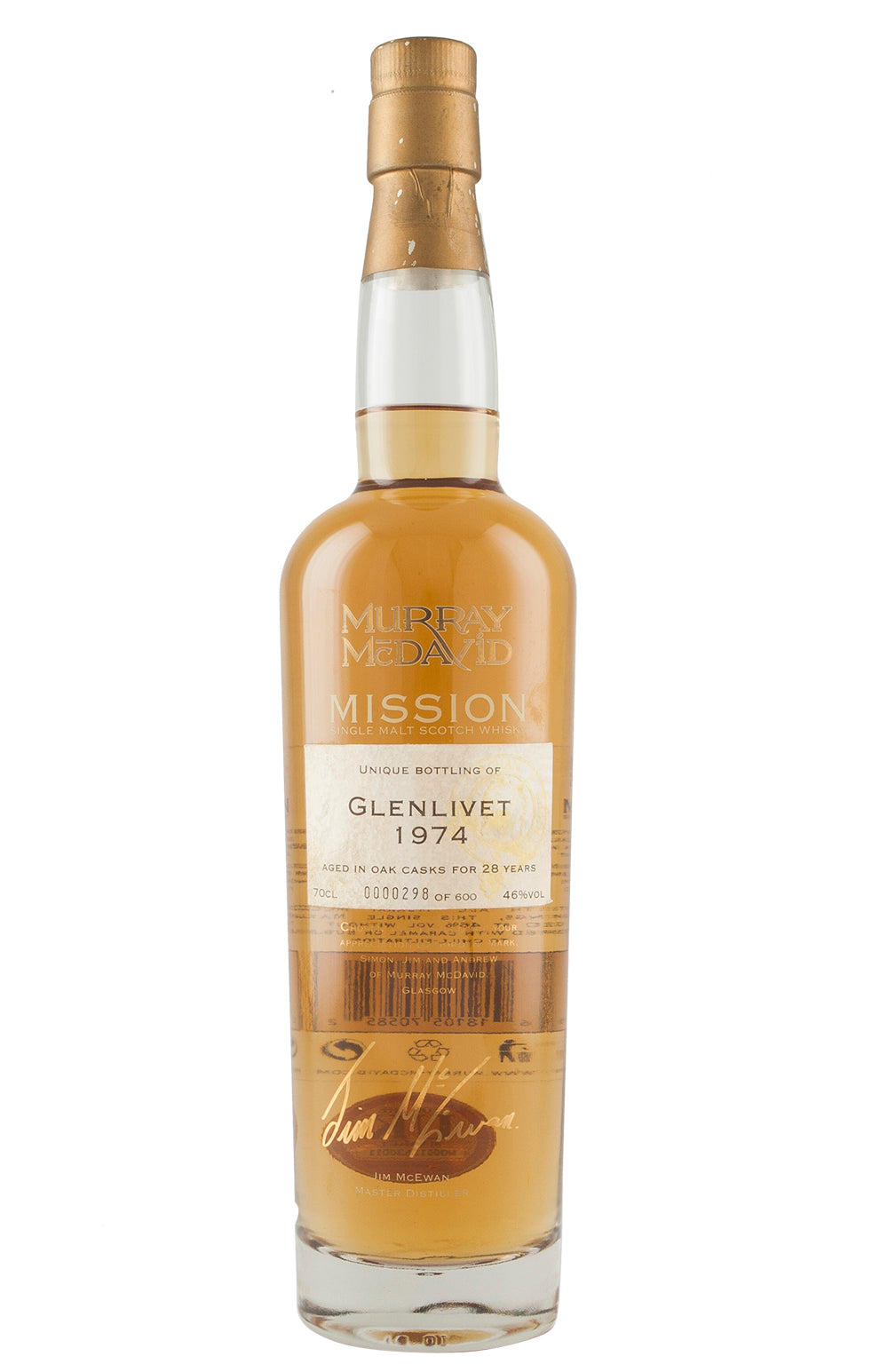 Glenlivet 28 Year Old Mission Murray McDavid 1974