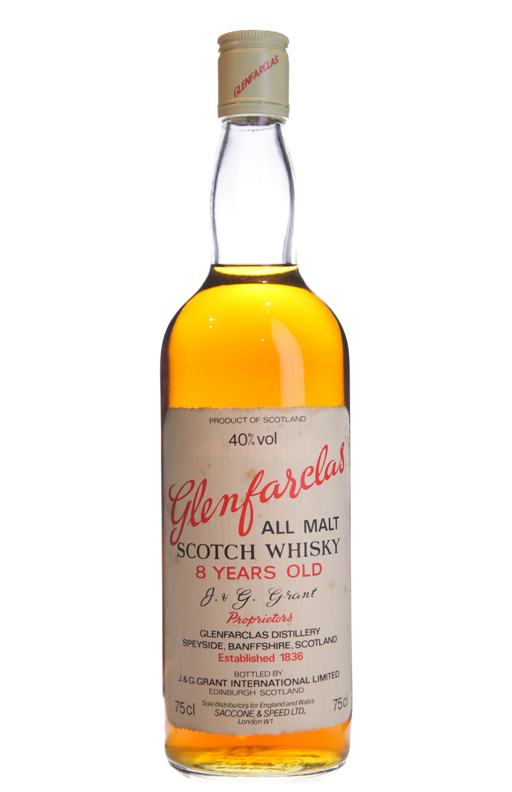 Glenfarclas 8 Year Old Bottled Early 70`s With Box