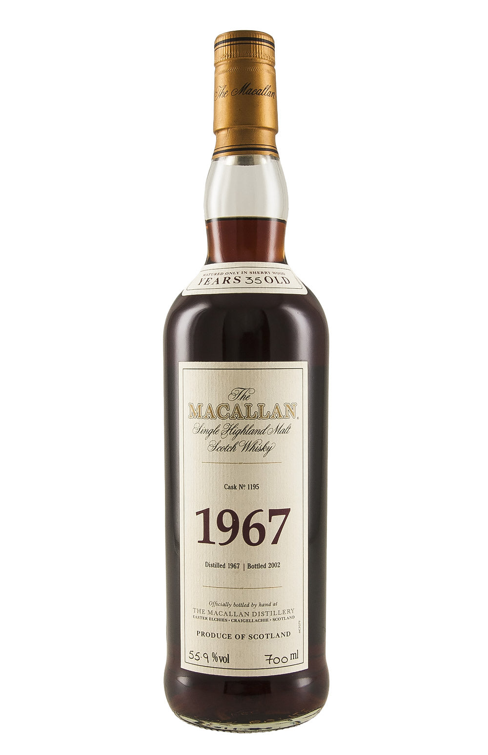 Macallan Fine and Rare 35 Year Old Cask 1195 1967