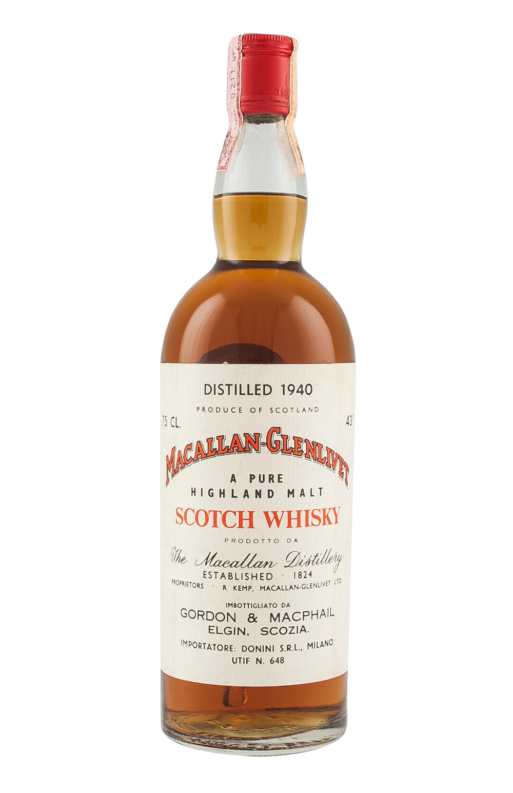 Macallan Glenlivet For Donini 1940