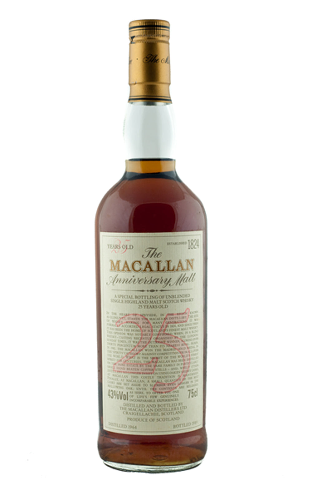 Macallan 25 Year Old Anniversary Malt 1963