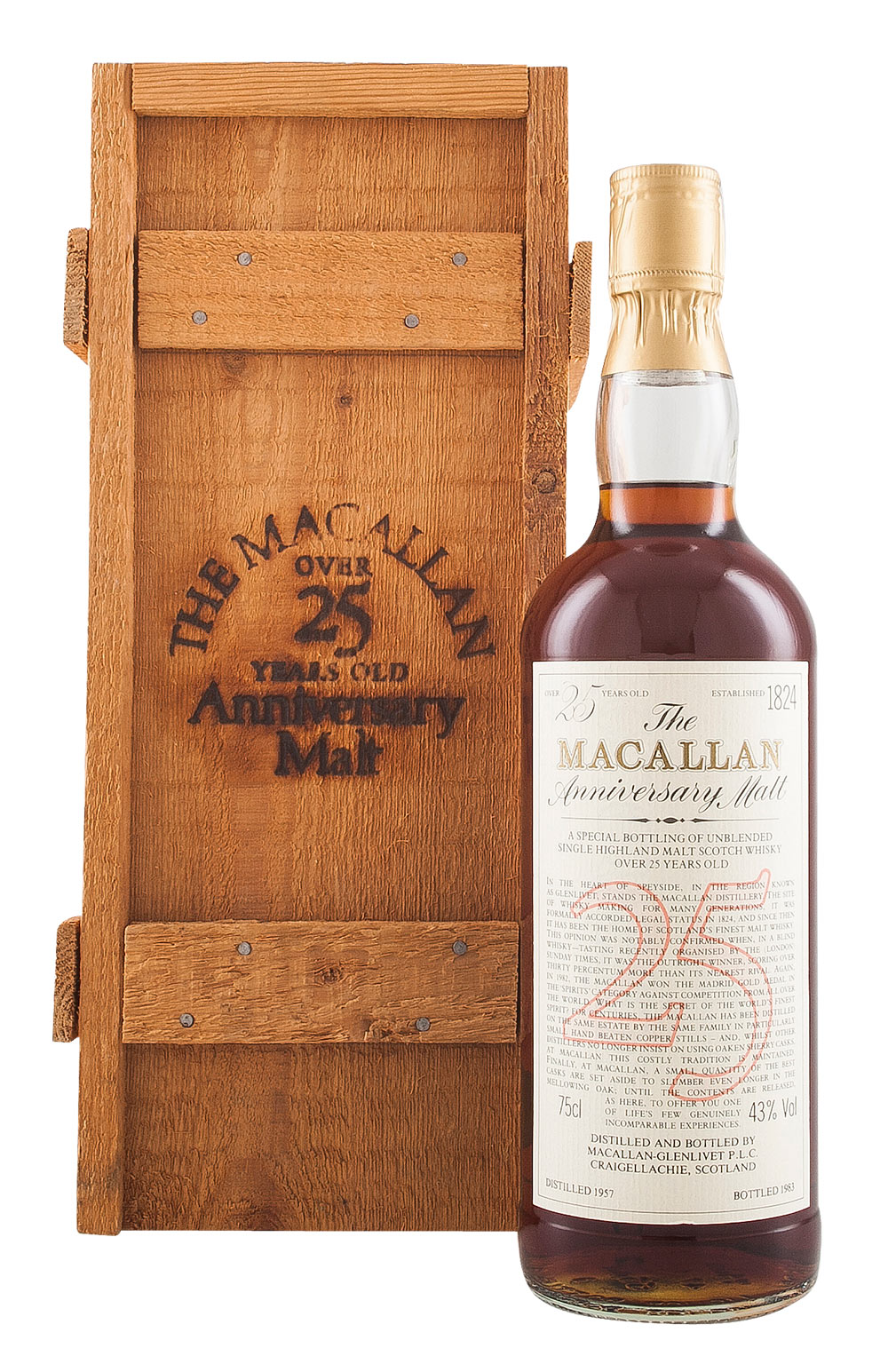 Macallan 25 Year Old Anniversary Malt 1957