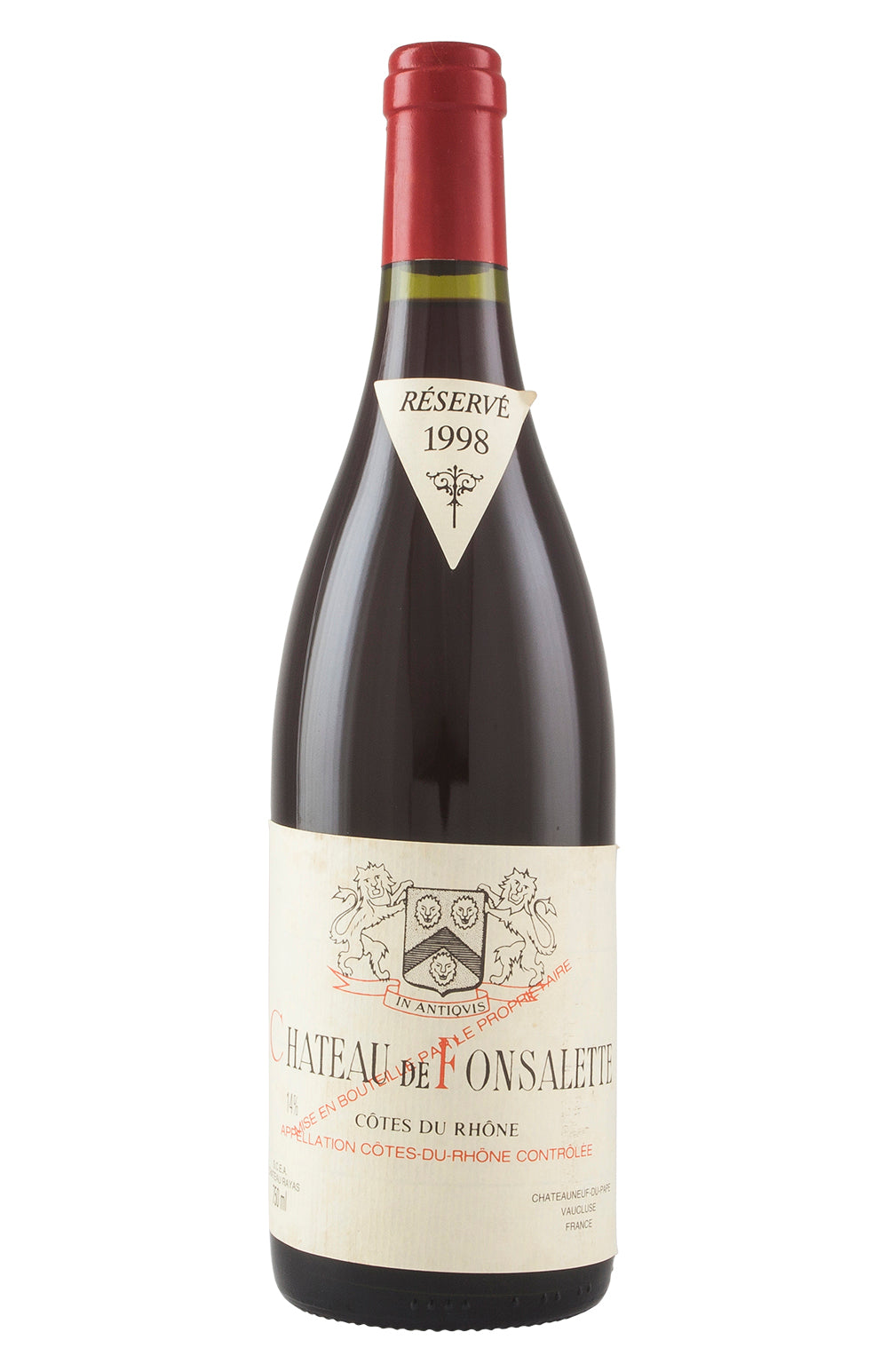 Cotes du Rhone Chateau de Fonsalette 1998