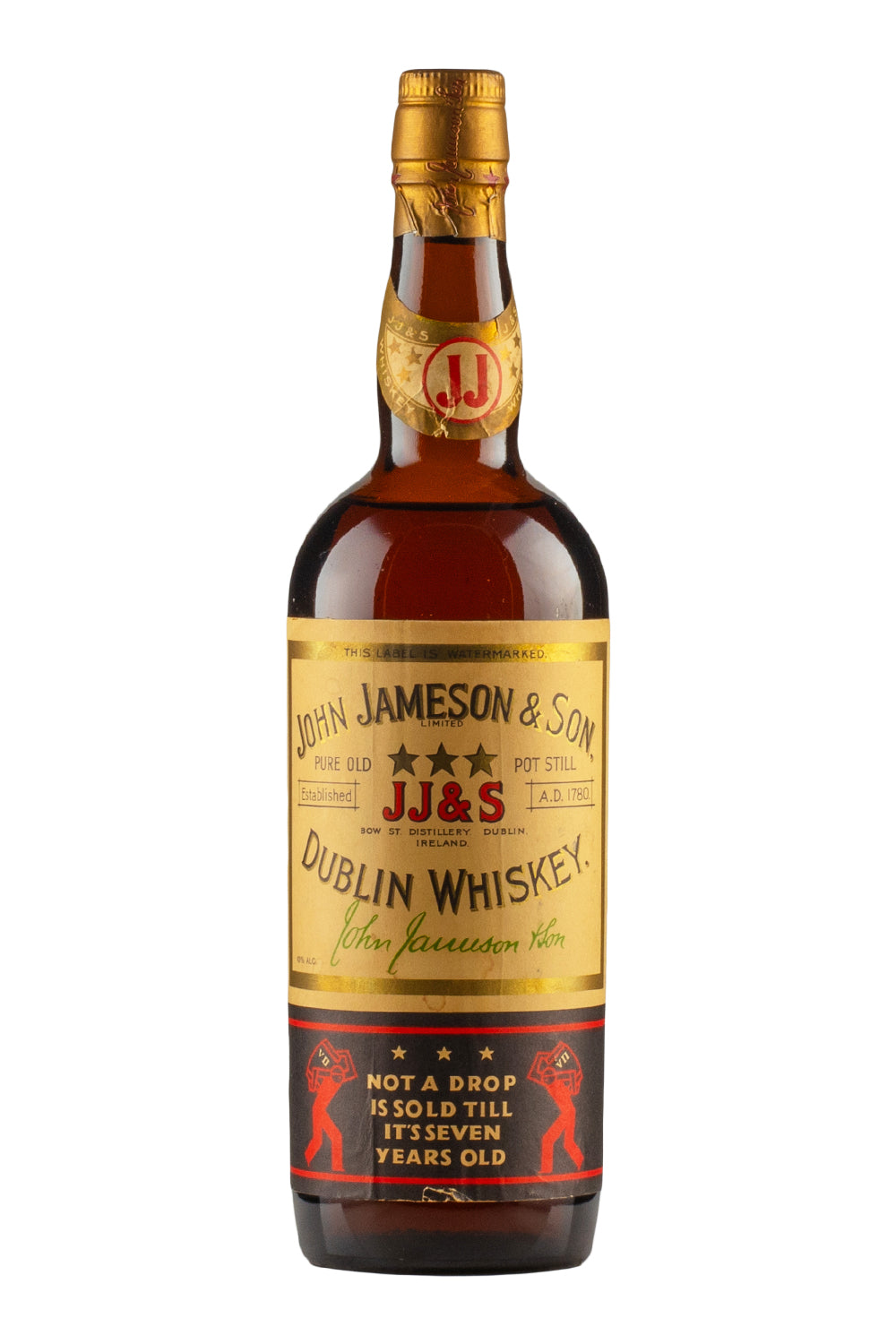 Jameson 7 Year Old Three Star c. 1960s