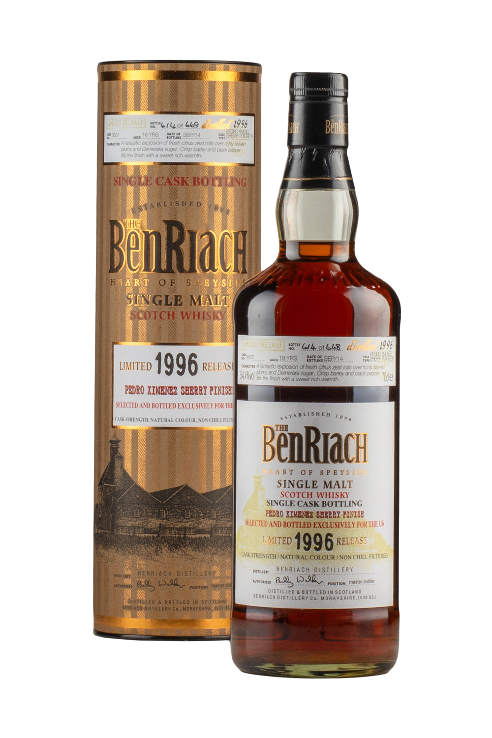 Benriach 18 Year Old Single Cask 3607 1996