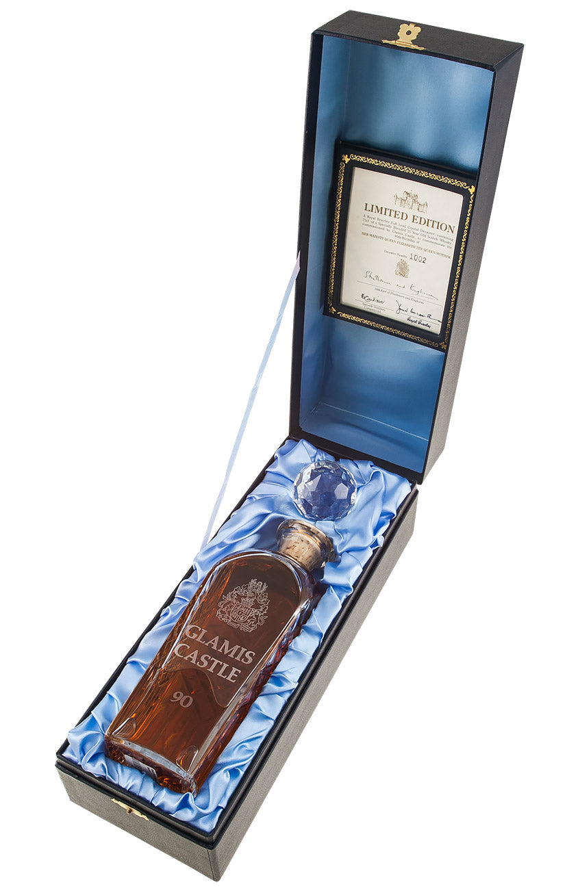 Glamis Castle Queen Mother`s 90th Decanter