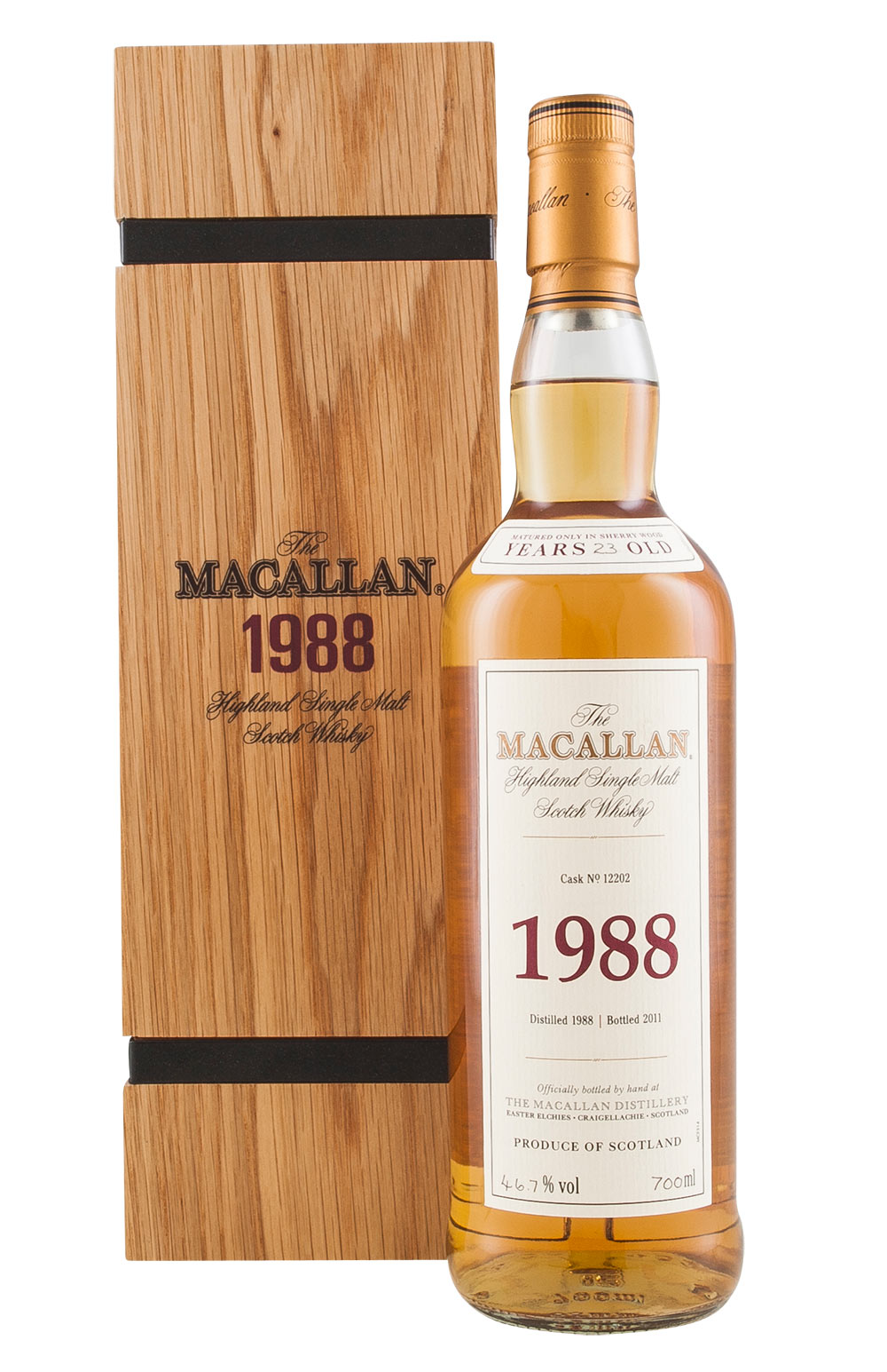 Macallan Fine and Rare 23 Year Old Cask 12202 1988