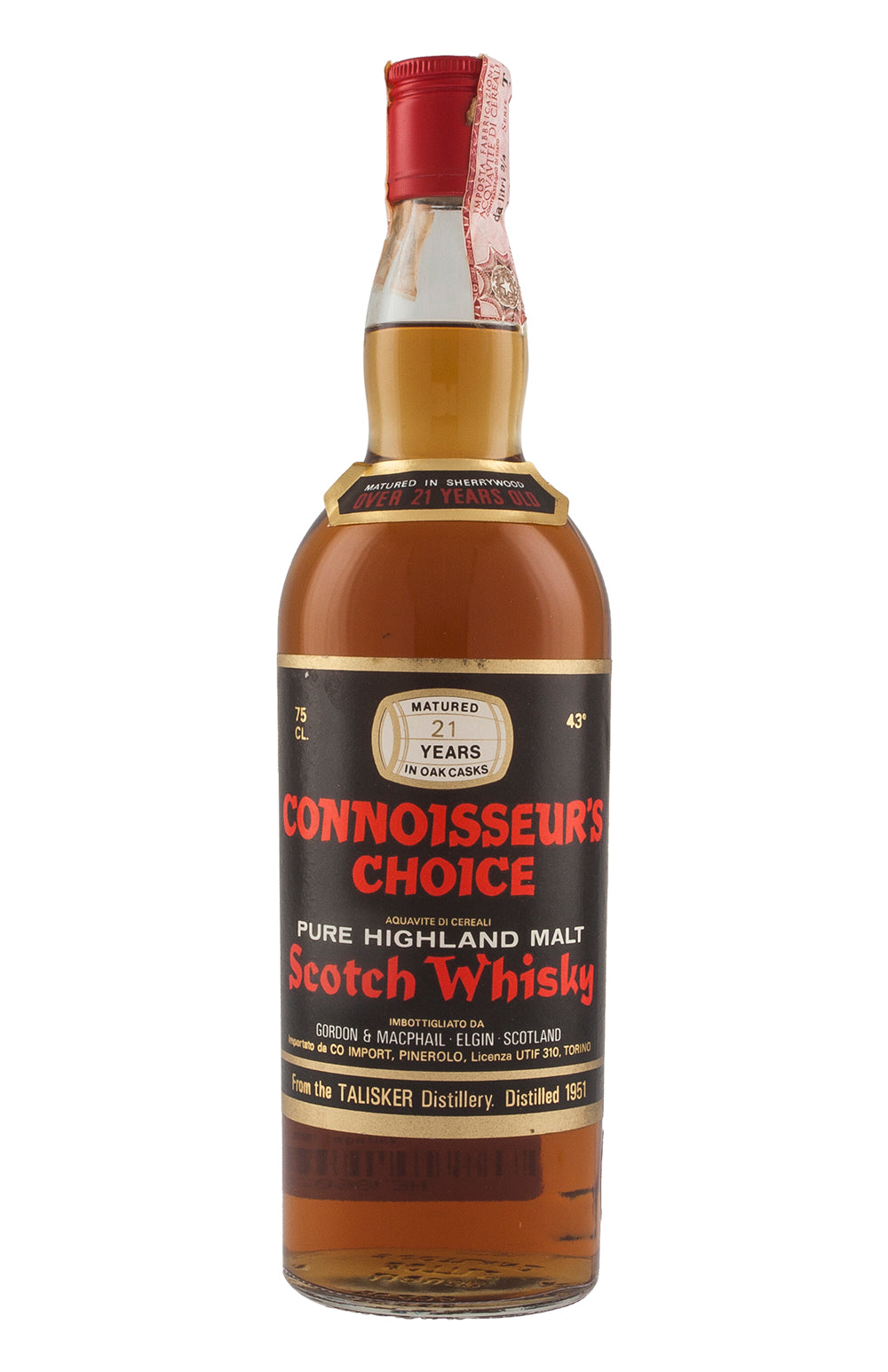 Talisker 21 Year Old G&M Connoisseurs Choice 1951