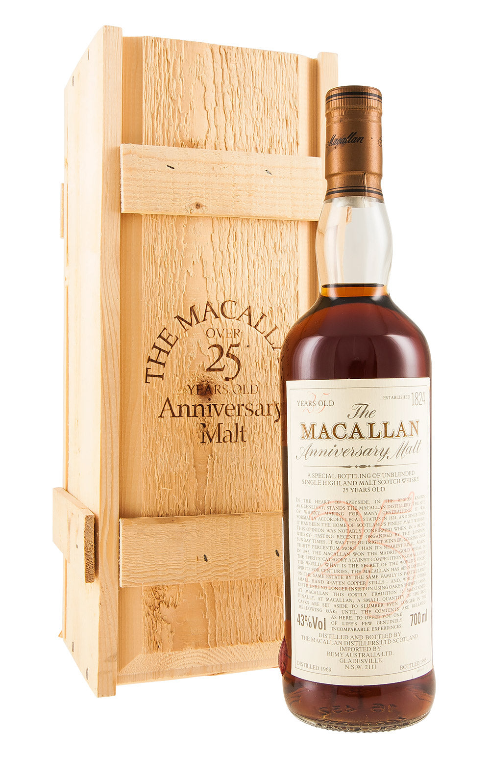 Macallan 25 Year Old Anniversary Malt 1969