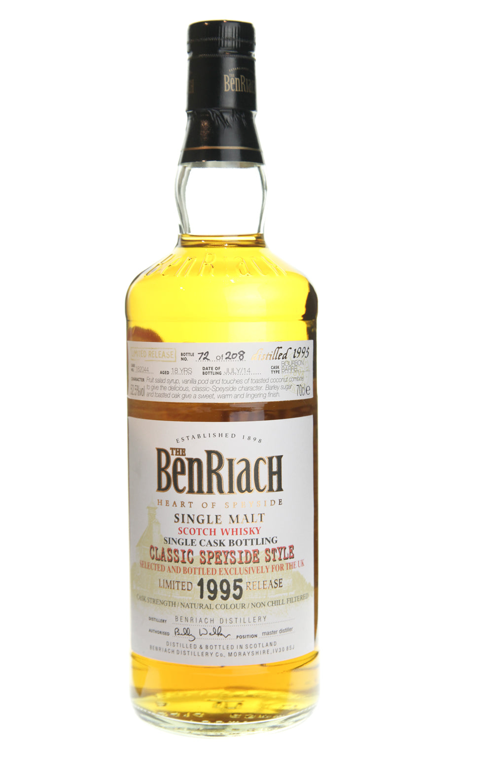 Benriach 18 Year Old Cask 182044 UK Exclusive 1995