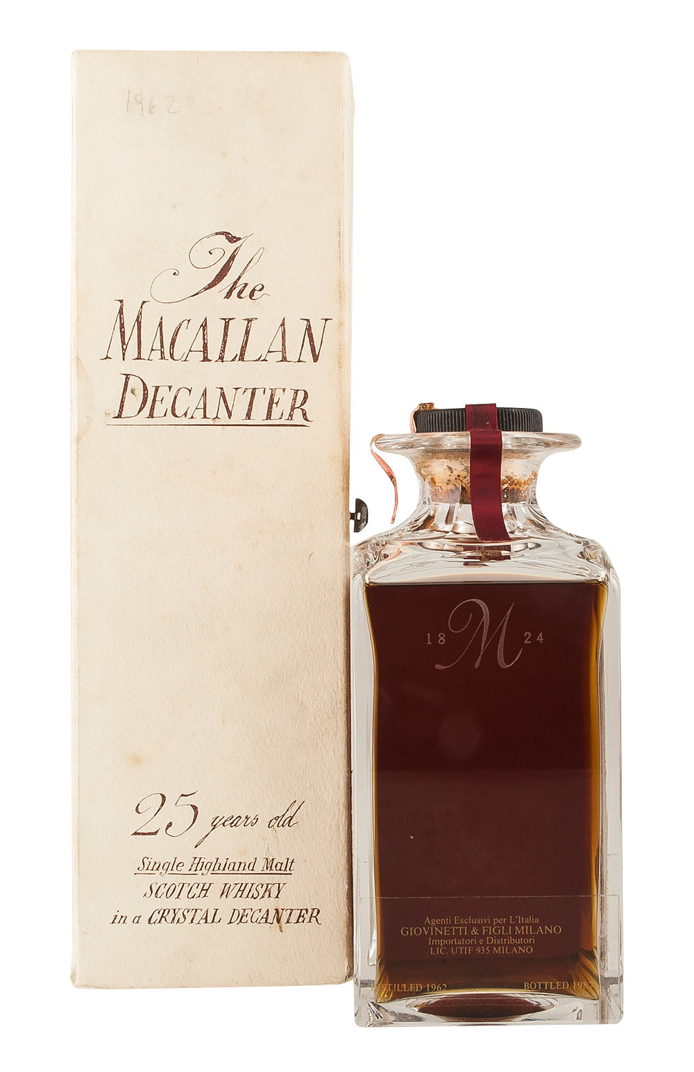 Macallan 25 Year Old Decanter 1962