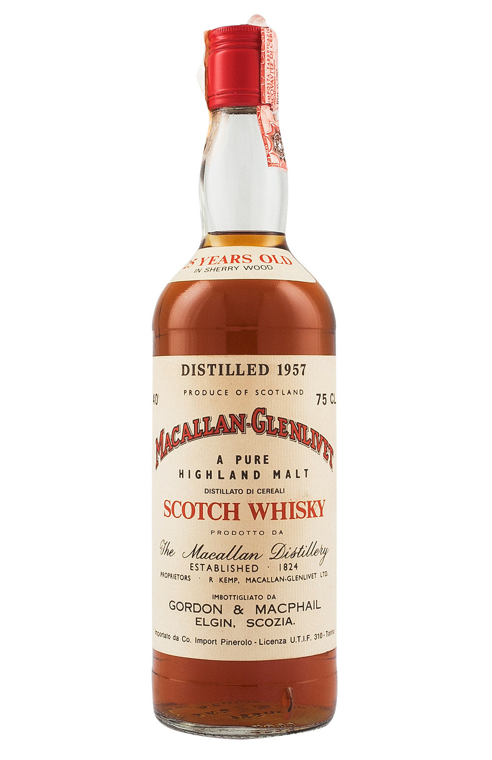 Macallan Glenlivet 25 Year Old 1957
