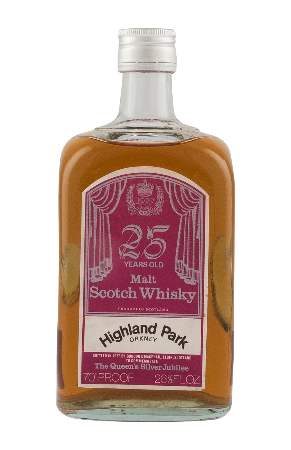 Highland Park 25 Year Old Silver Jubilee G&M 1977